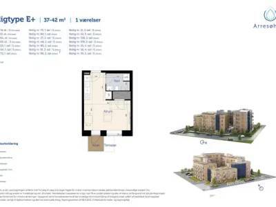 Til leje: Arres&oslash;vej 10B, 1. 4., Risskov - Ejerlejlighed p&aring; 40 m&sup2;