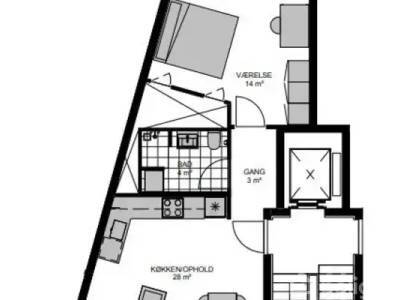 Til leje: Broloftet 10, 4. tv., Risskov - Ejerlejlighed p&aring; 71 m&sup2;